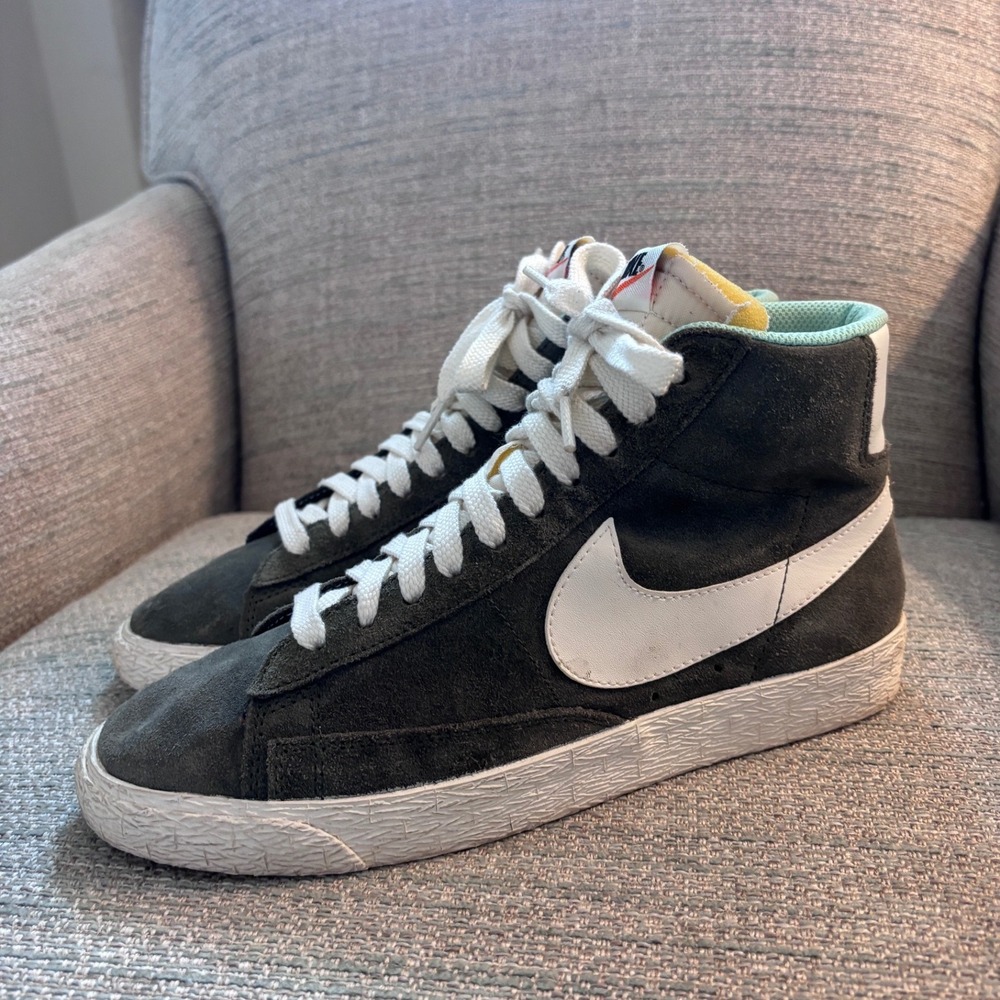 Nike X J.Crew Blazer Vintage Dark Loden Sail Green Suede 518171-303 Womens‎ 8.5